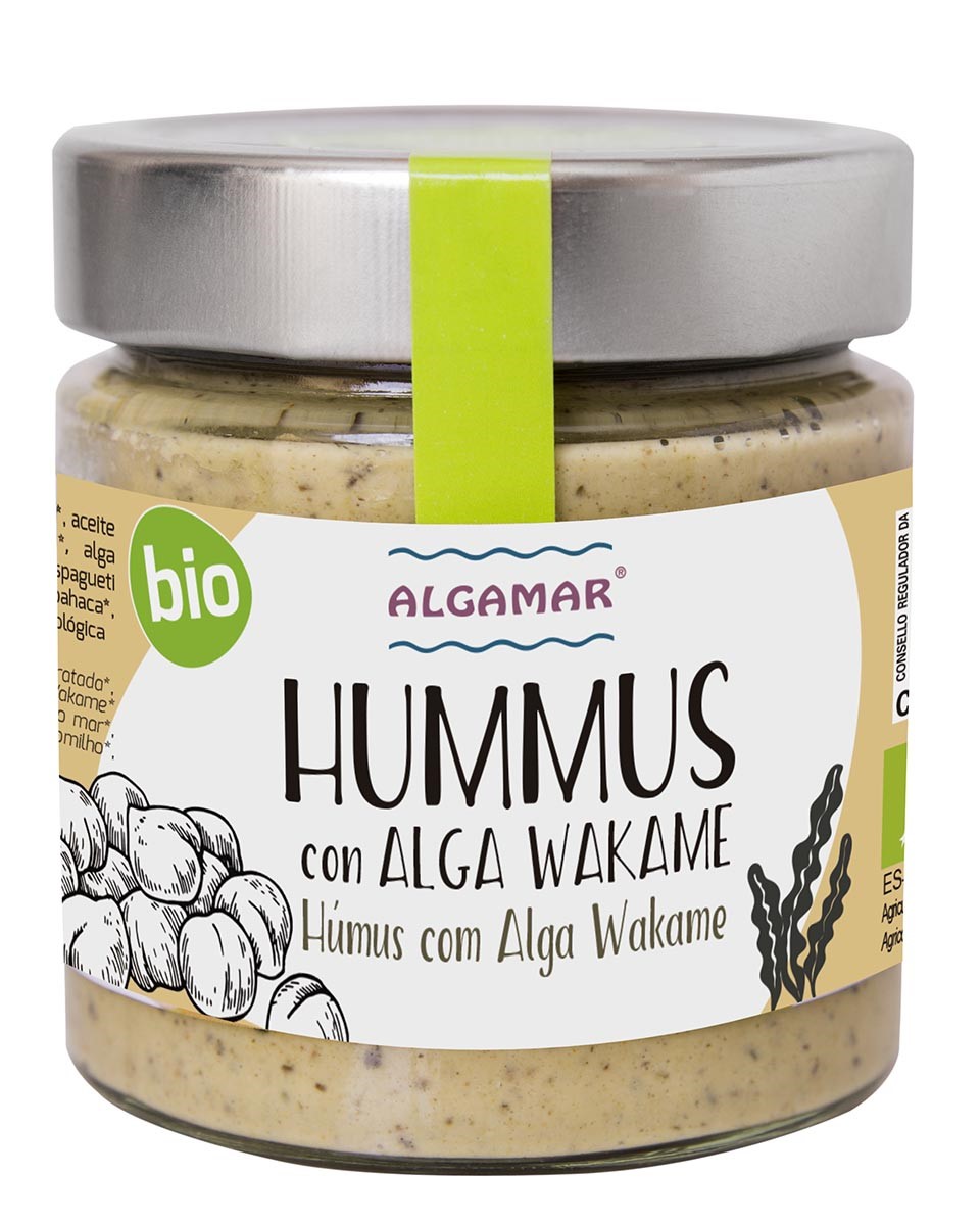 ALGAMAR - HUMMUS CON ALGA WAKAME 180g BIO (ENCARGO)
