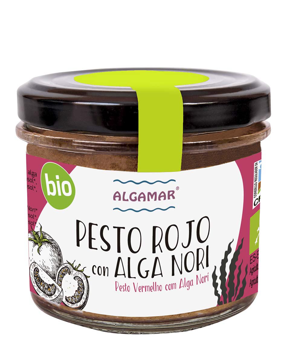 ALGAMAR - PESTO ROJO CON ALGA NORI 100g BIO (ENCARGO)