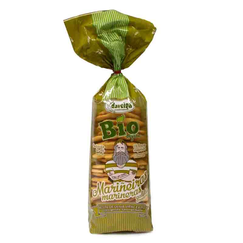 Marineras galletas saladas con aceite de oliva 180g Daveiga | ecológico