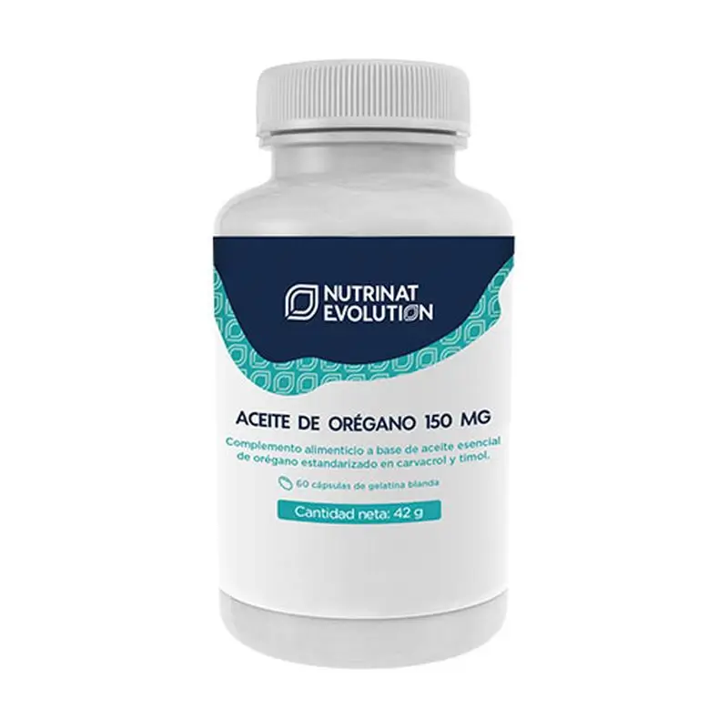 Aceite de Orégano 150 mg   Nutrinat Evolution | 60 Cápsulas de Gelatina Blanda