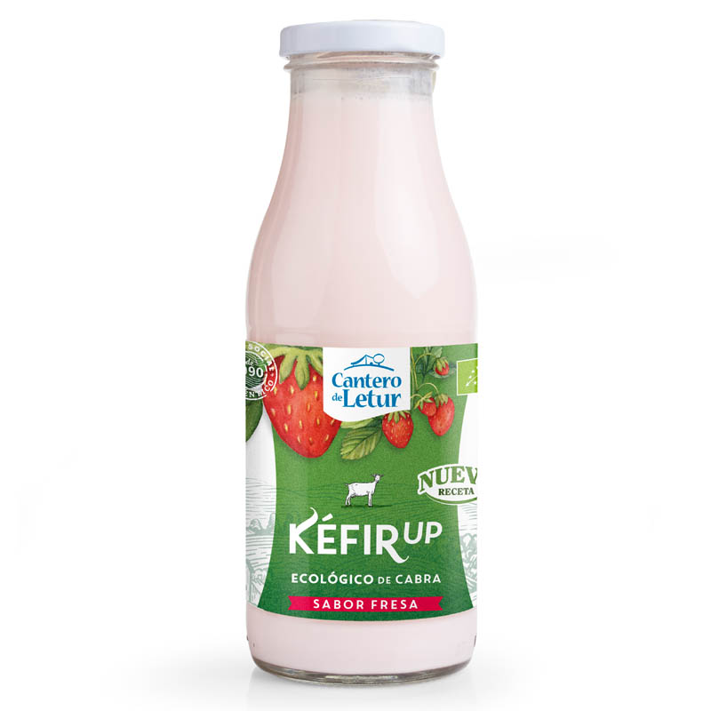 Kefir Up de cabra sabor fresa Cantero de Letur 500ml | ecológico