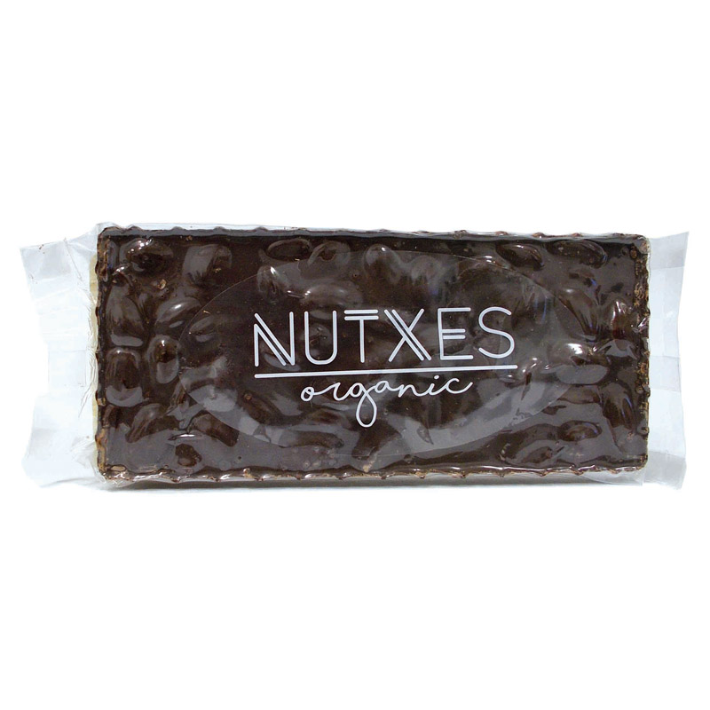 Turrón chocolate negro 70% y almendras Nutxes 200g | ecológico