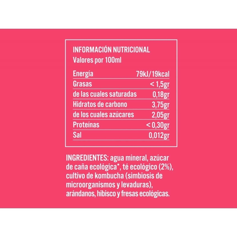 Kombucha Berryvida Komvida 250ml | ecológico 2