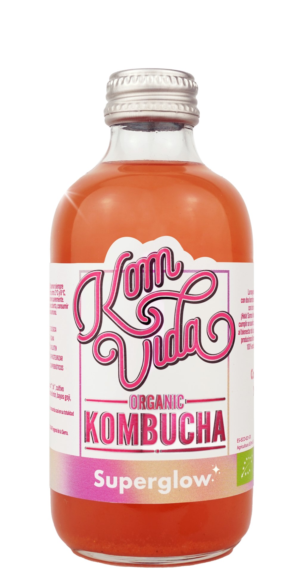 Kombucha SuperGlow de Komvida 250ml | ecológico