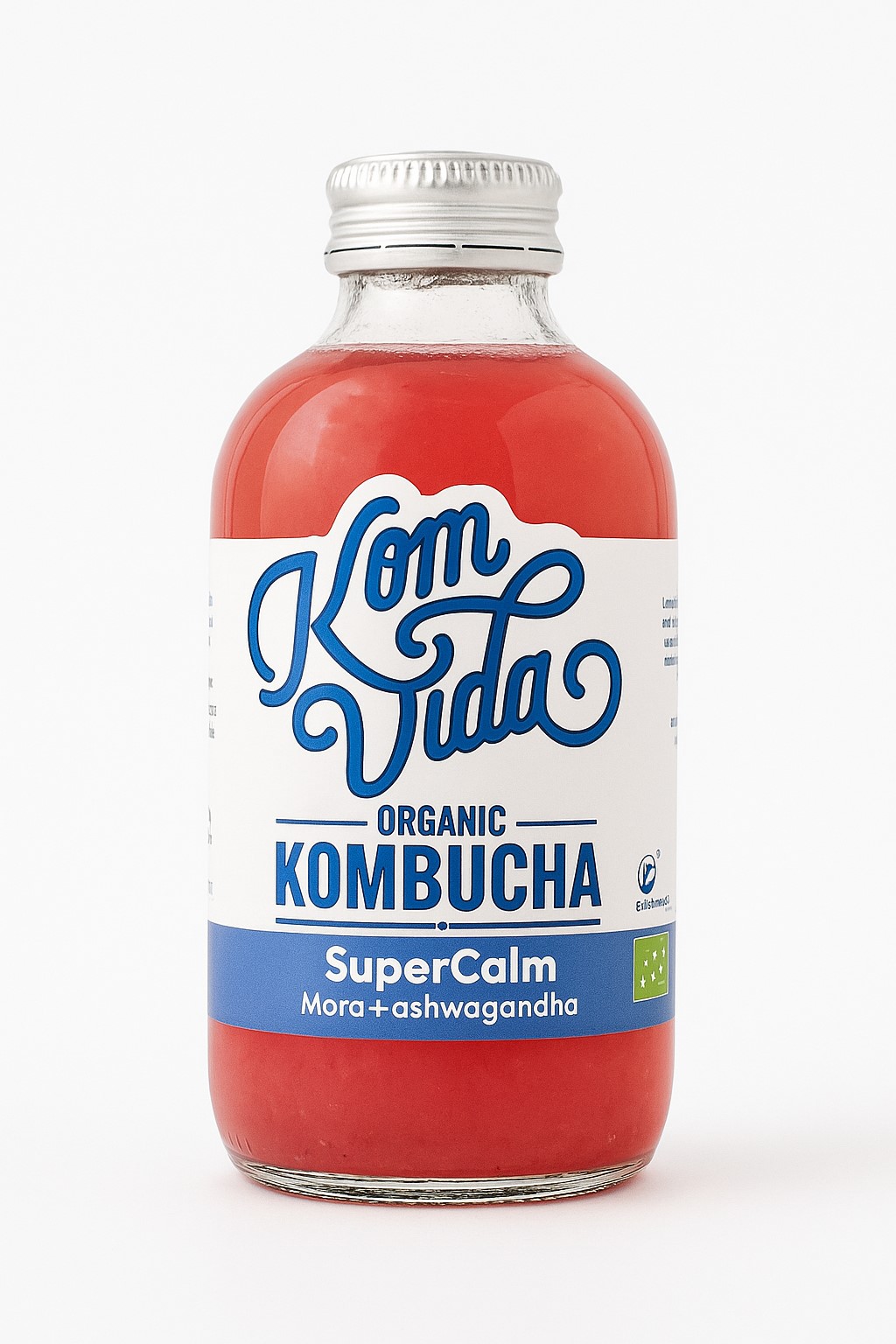 Kombucha BIO SuperCalm Mora y Ashwagandha   Komvida 250 ml