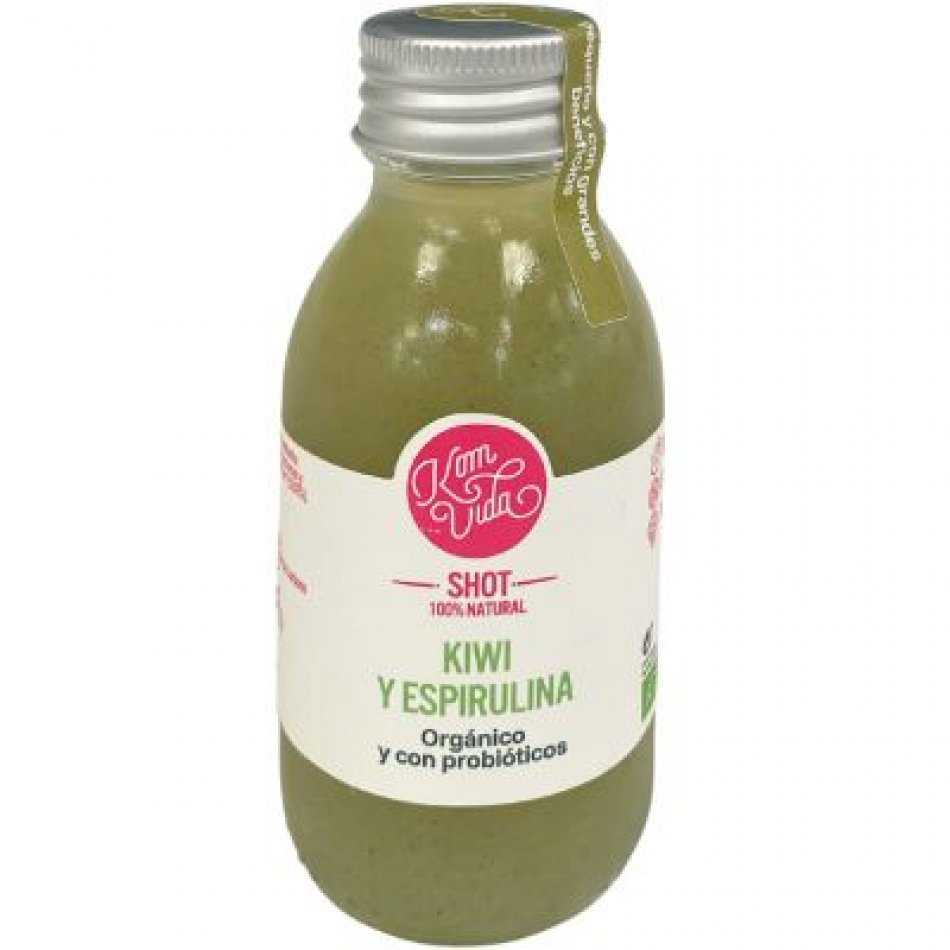 Shot kiwi espirulina 100ml Komvida | ecológico