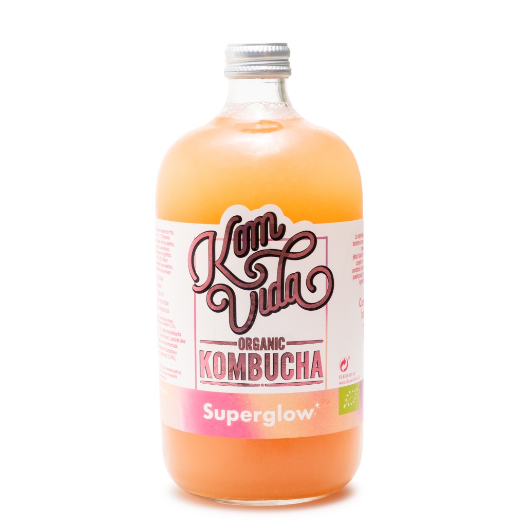 Kombucha SuperGlow 750ml Komvida | Ecológico