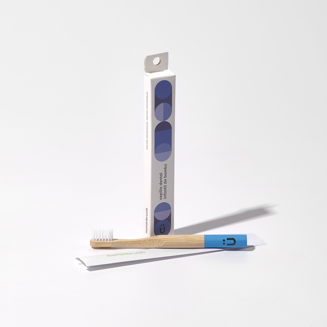 XXNATURBRUSH - CEPILLO DENTAL DE BAMBU AZUL KIDS