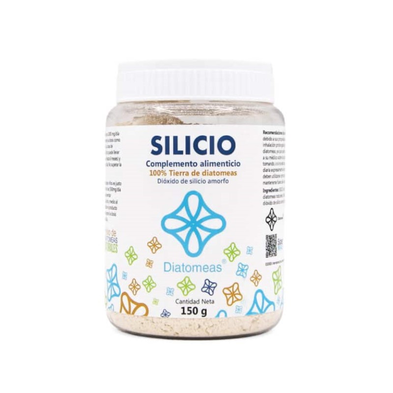 Silicio Orgánico 100% Natural   Tierra de Diatomeas 150g para Consumo Humano | Diatomeas Iberia