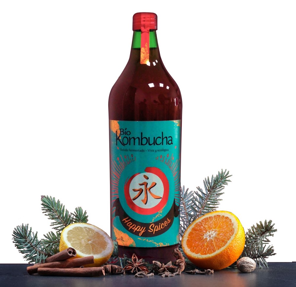 Kombucha Happy Spices de Kombuchería 1L | ecológico