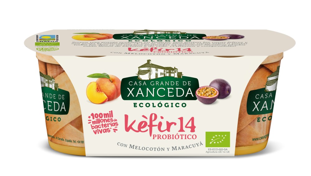 Kéfir melocotón y maracuyá Casa Grande de Xanceda 2x125g | ecológico