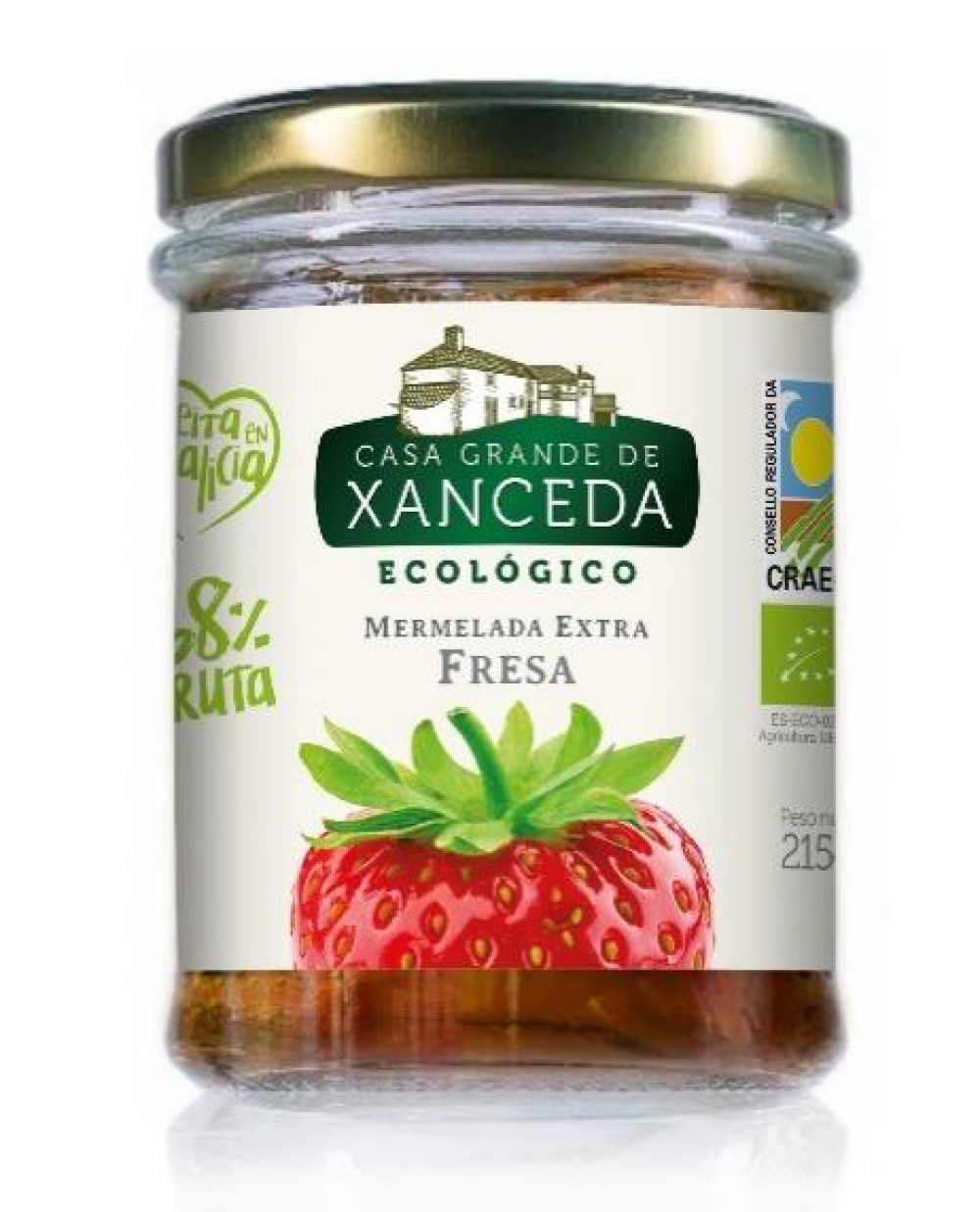 Mermelada extra de fresa Casa Grande de Xanceda 215g | ecológico