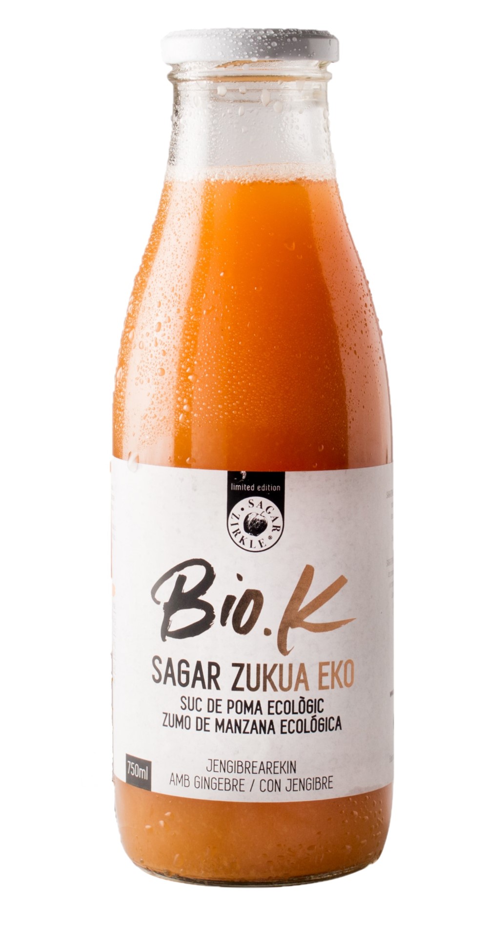 Zumo de manzana y jengibre 750ml Biok | ecológico