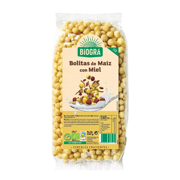 Bolitas de Maíz con Miel 250g Biográ