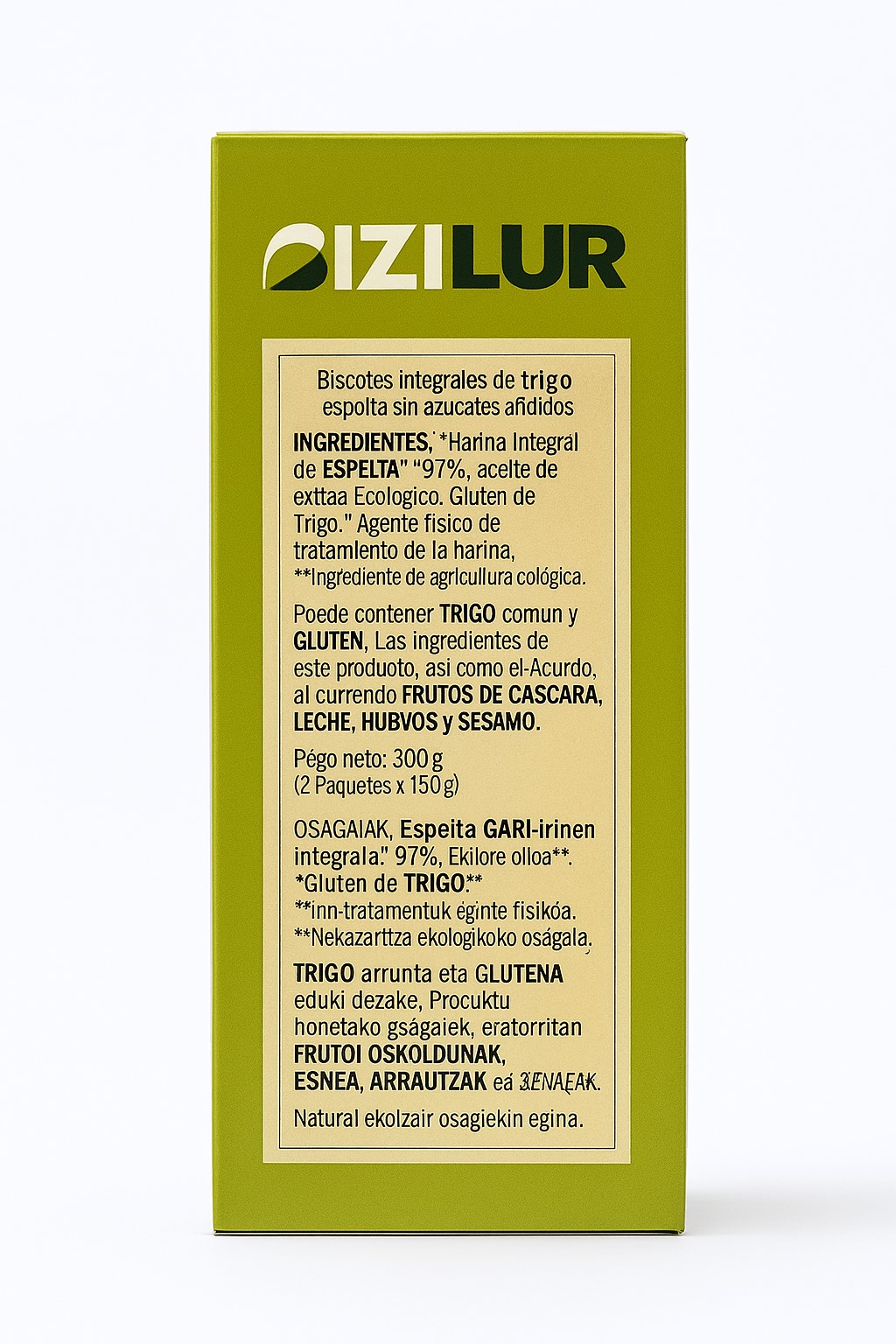 Biscotes de espelta Bizilur 300g | ecológico 3