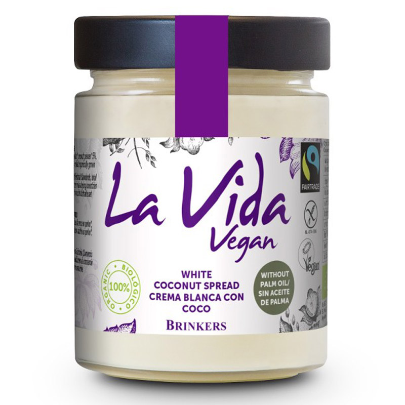Crema blanca con coco 270g La Vida Vegan | ecológico