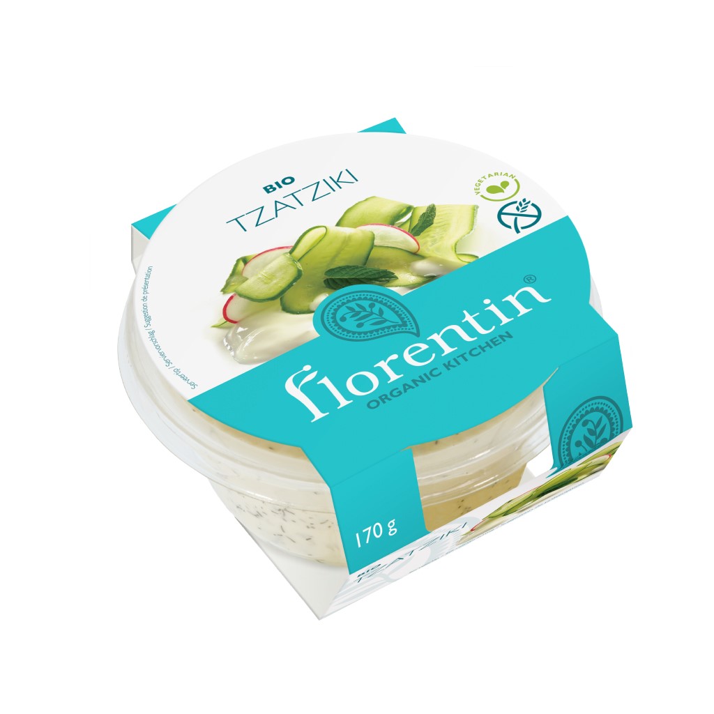 Tzatziki crema griega de yogur y pepino Florentin 170g | ecológico