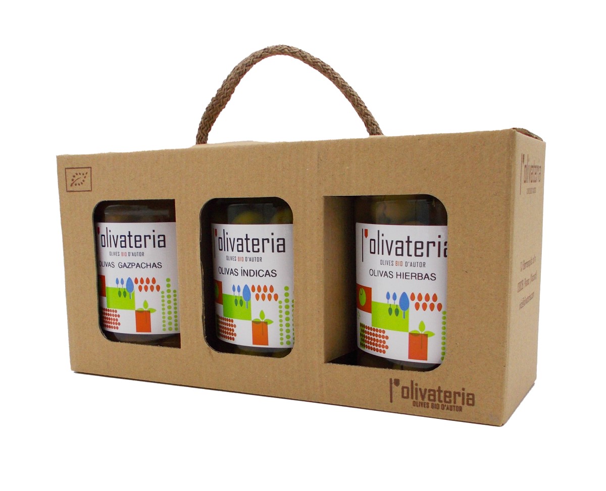 Aceitunas surtidas Olivateria pack 3 sabores | Ecológico 2