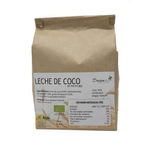 Leche de coco en polvo orgánica - DansLe Food – Artemisa Productos Naturales