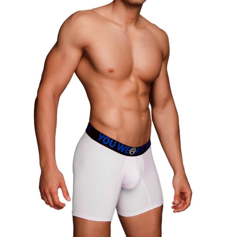 MACHO - MS077 BOXER DEPORTIVO LARGO BLANCO TALLA LMACHO - MS077 