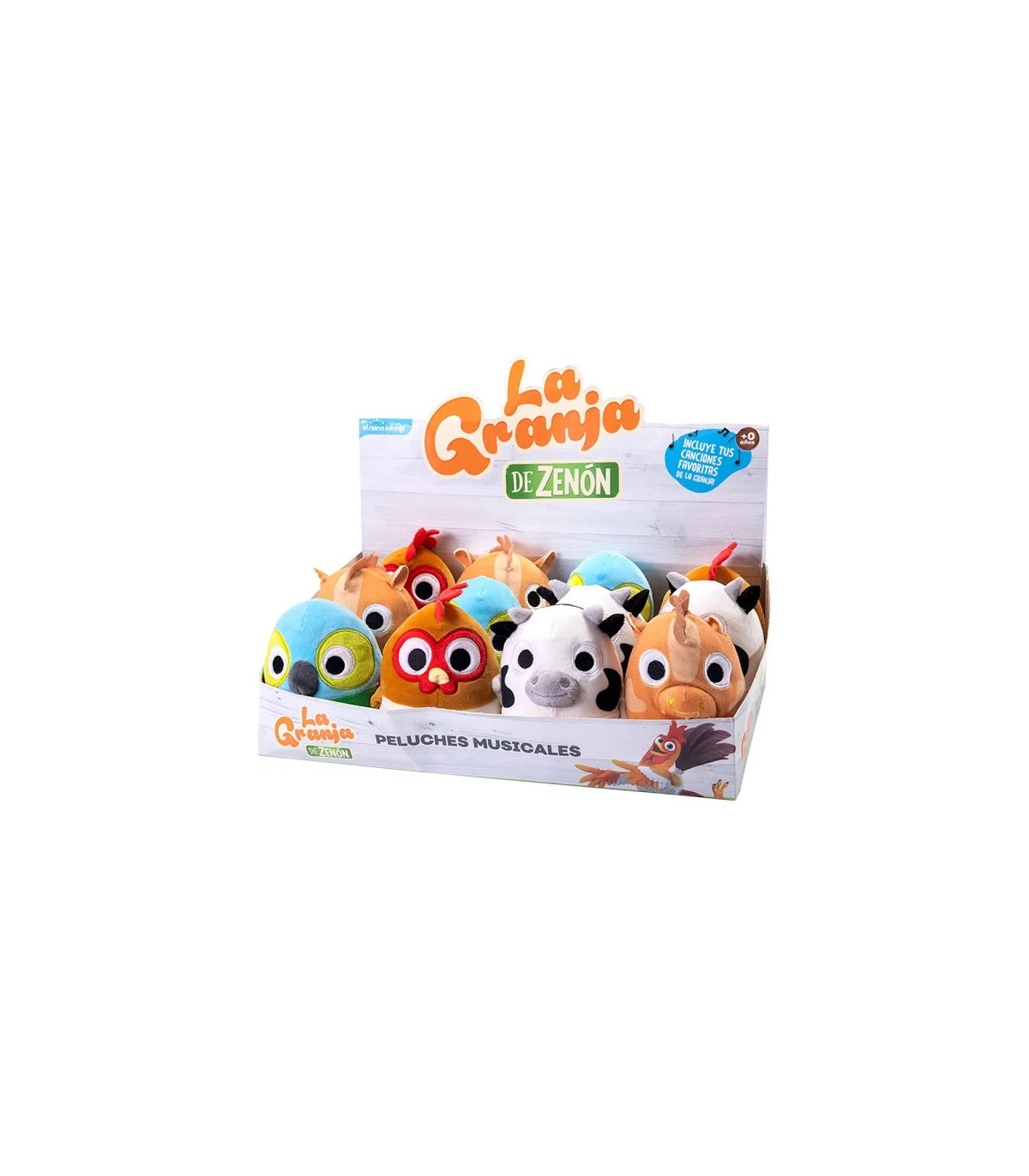 Peluches musicales bola de La Granja de Zenón