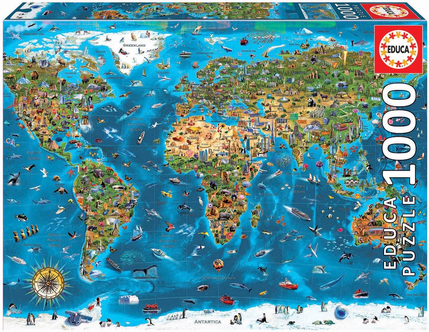 Puzzle 1000 Maravillas del mundo