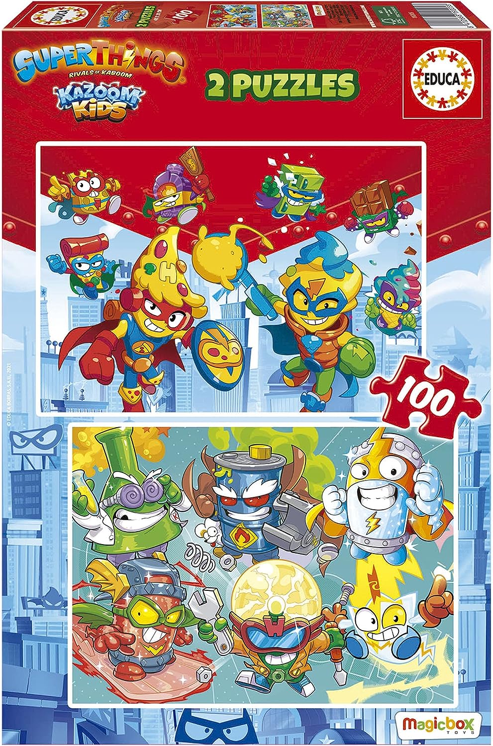 Puzzle 2x100 Superthings