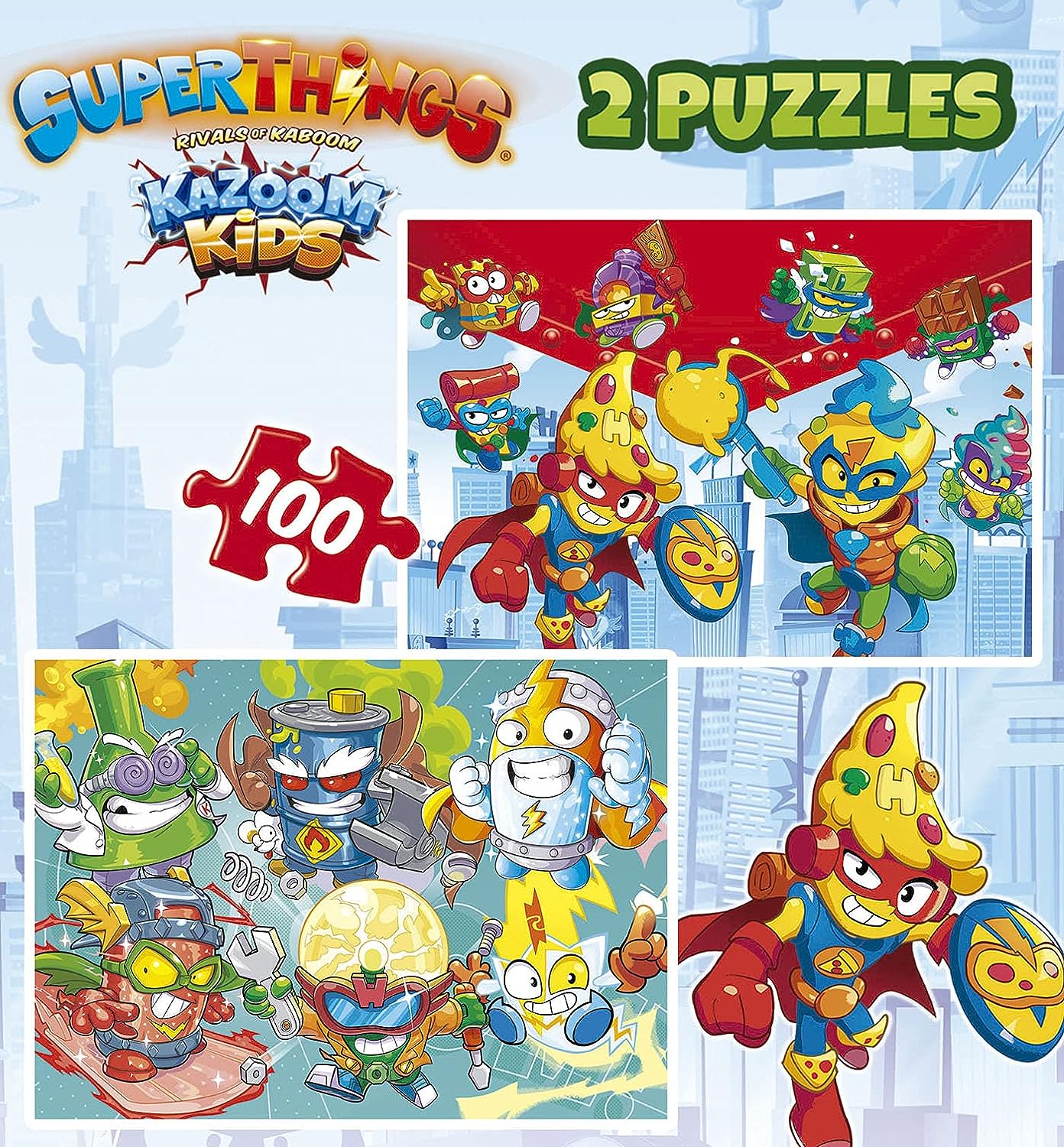 Puzzle 2x100 Superthings