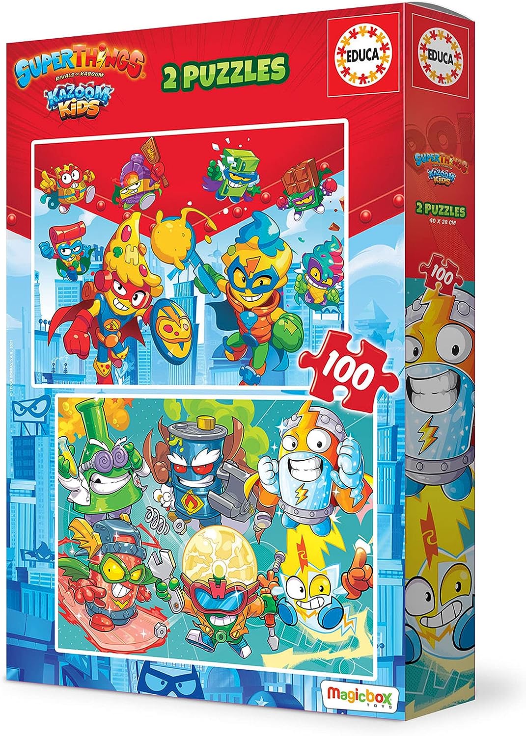Puzzle 2x100 Superthings