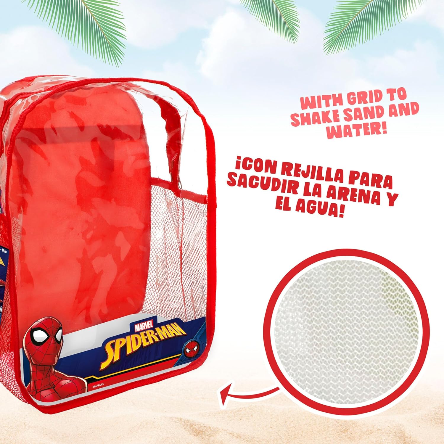 Spiderman Mochila Cubo Playa