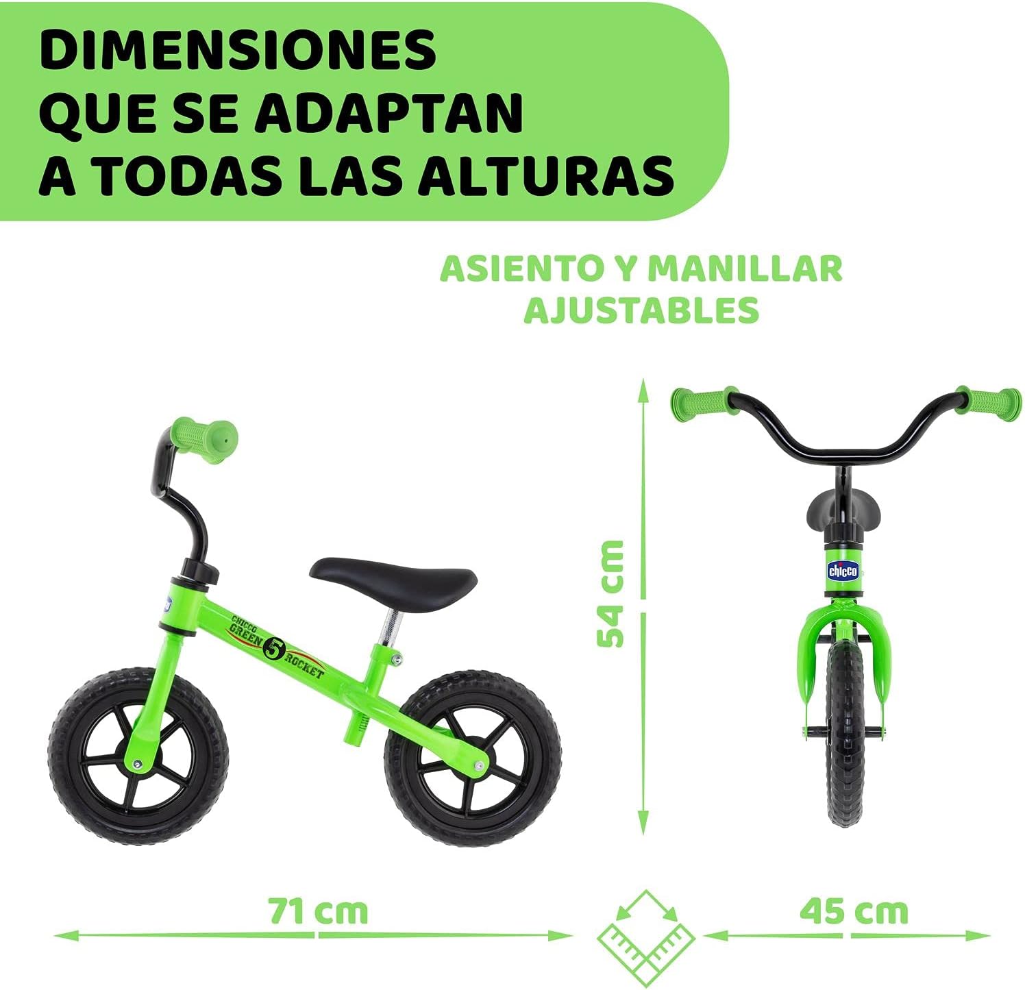 Primera Bici Chicco Verde Rocket
