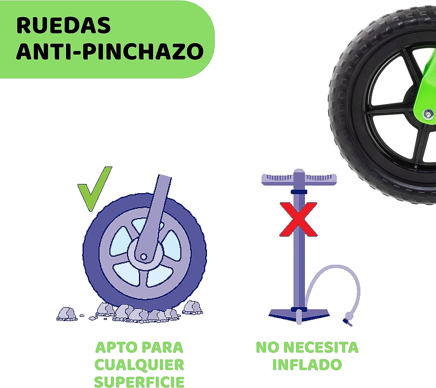 Primera Bici Chicco Verde Rocket