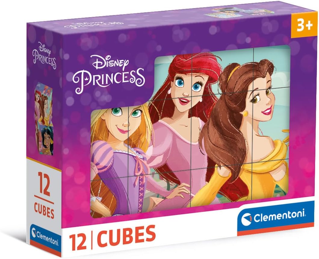 Rompecabezas 12 cubos Princesas