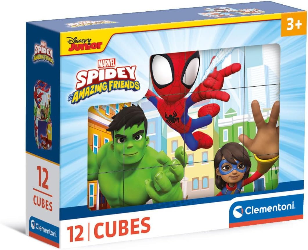 Rompecabezas 12 cubos Spidey