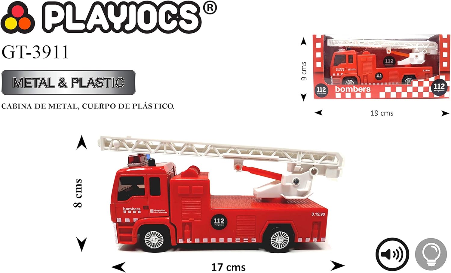 Camión de Bomberos con Sonido