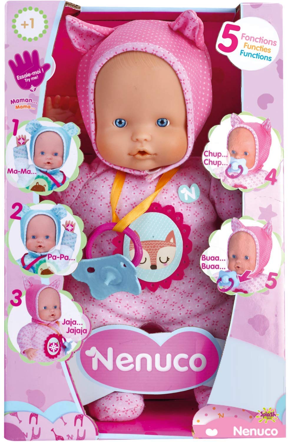Nenuco 5 Funciones Rosa
