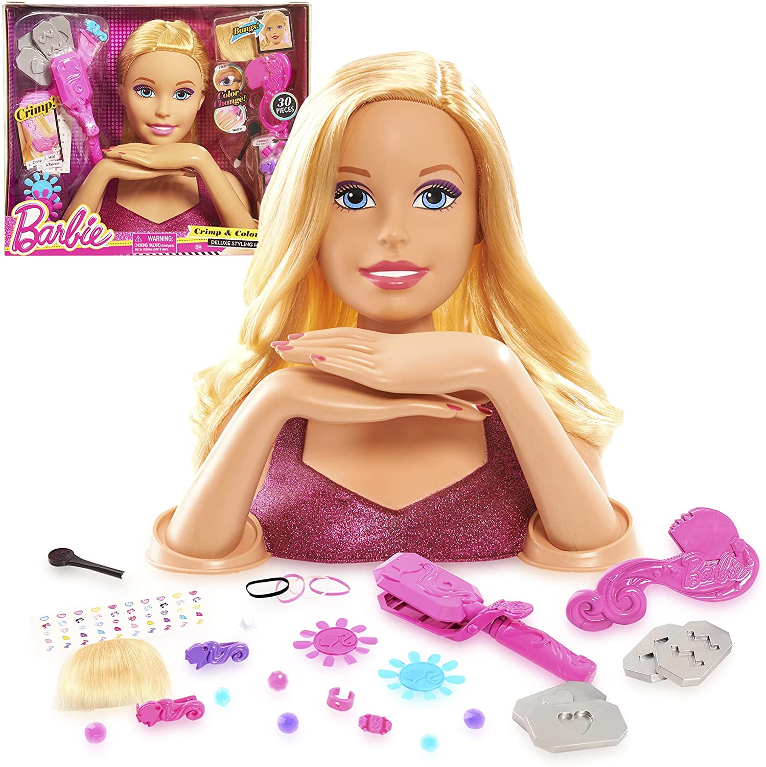 Barbie Busto Deluxe Crimp&Color