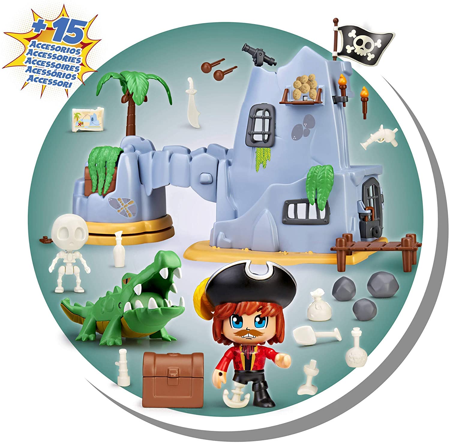Pinypon Action Isla Pirata del Capitán Caiman
