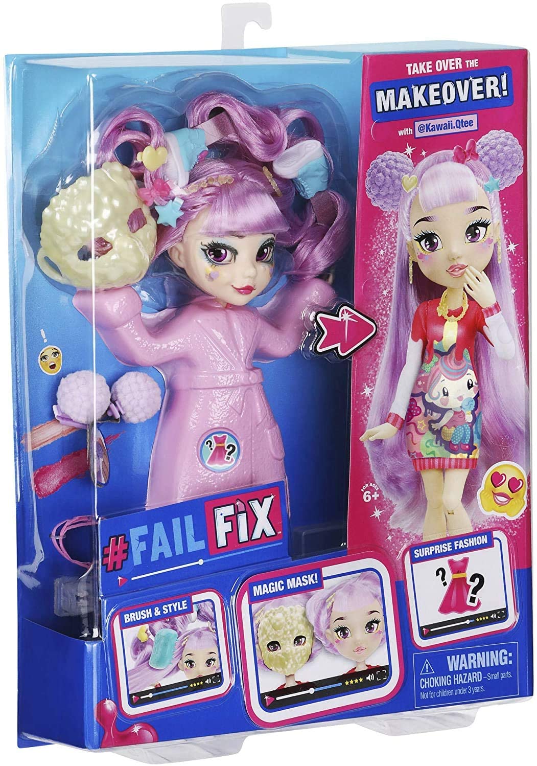 Muñeca Failfix Kawaii.Qtee Cambia el Look