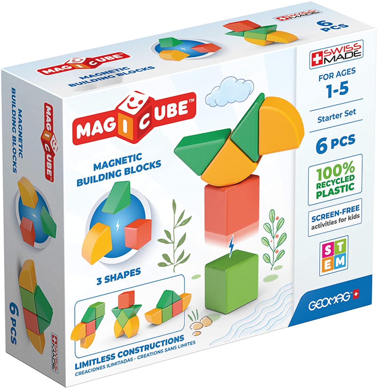 Geomac Magicube Green Starter Set 6 pcs