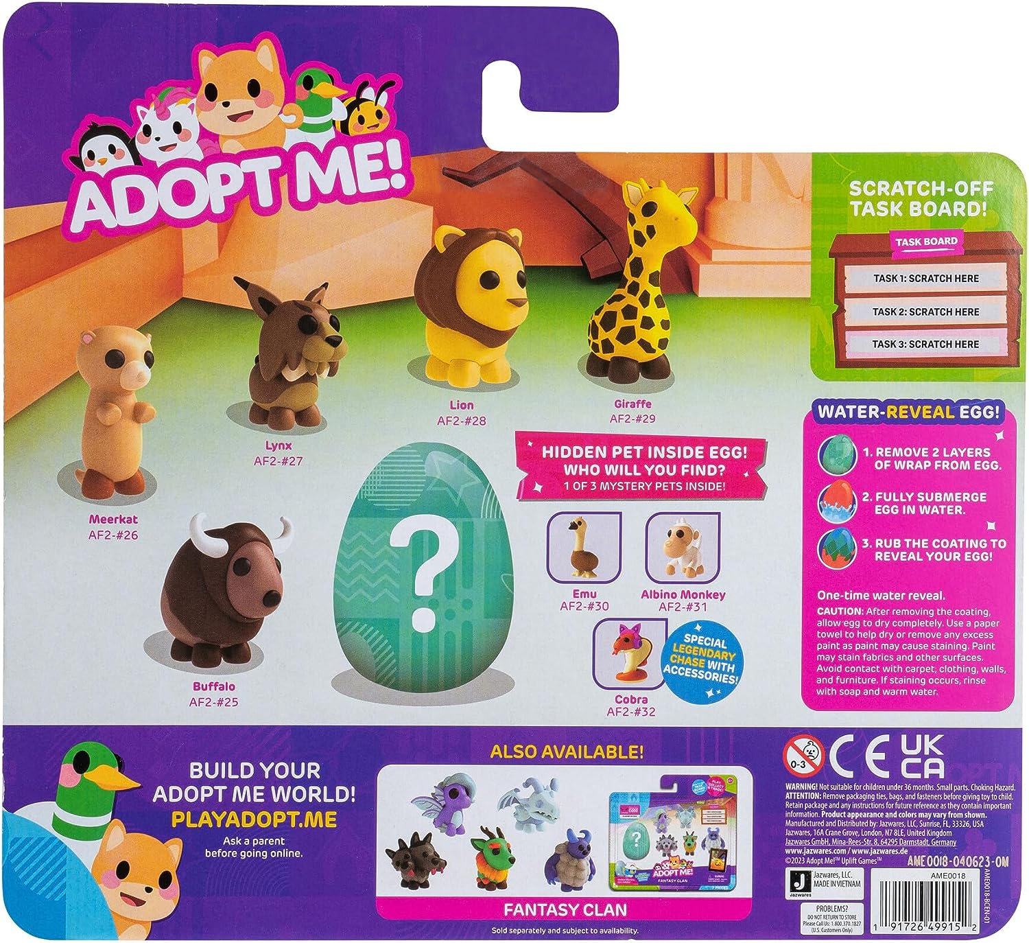 Adopt Me Pets 6 Multipack Animal Life