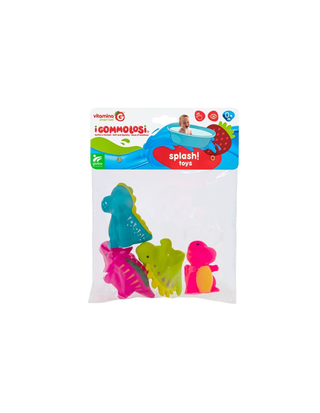 Bolsa 4 dinosaurios para el baño