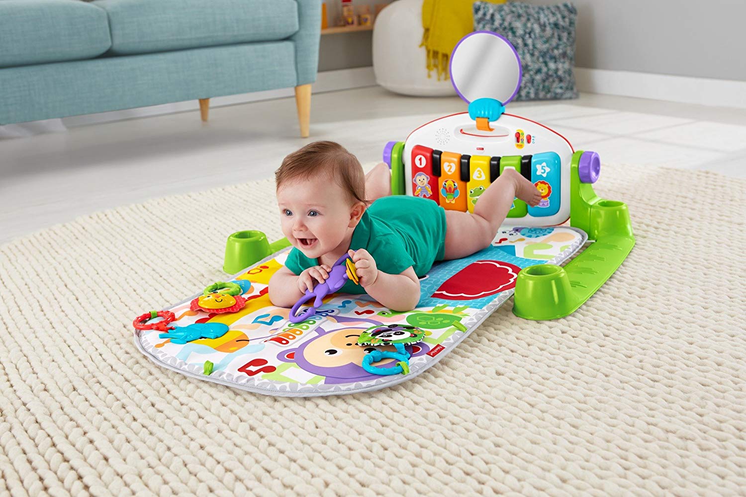 Gimnasio fisher price piano online pataditas musicales para niños