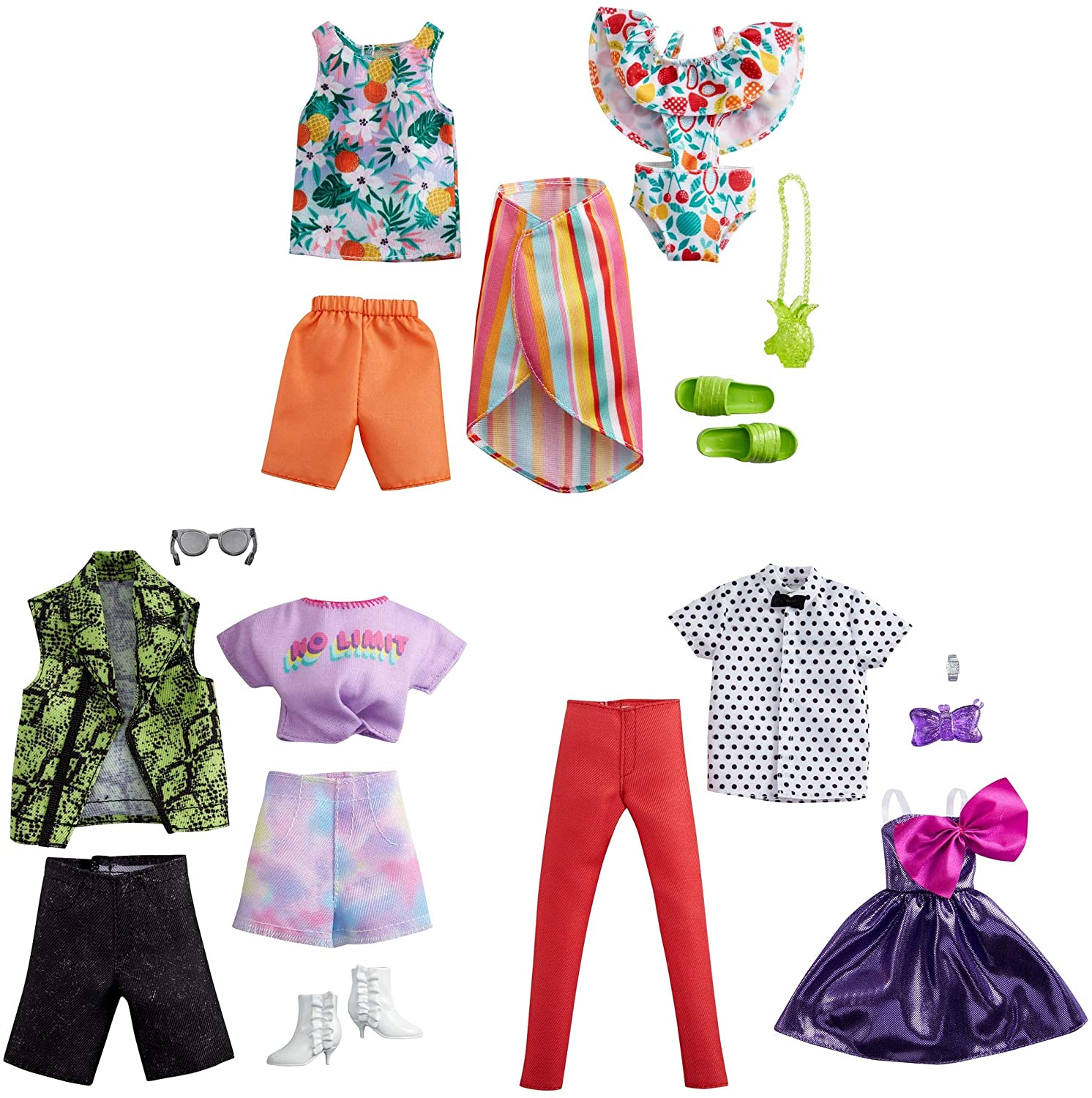 Barbie y Ken Pack de 2 Looks de Moda