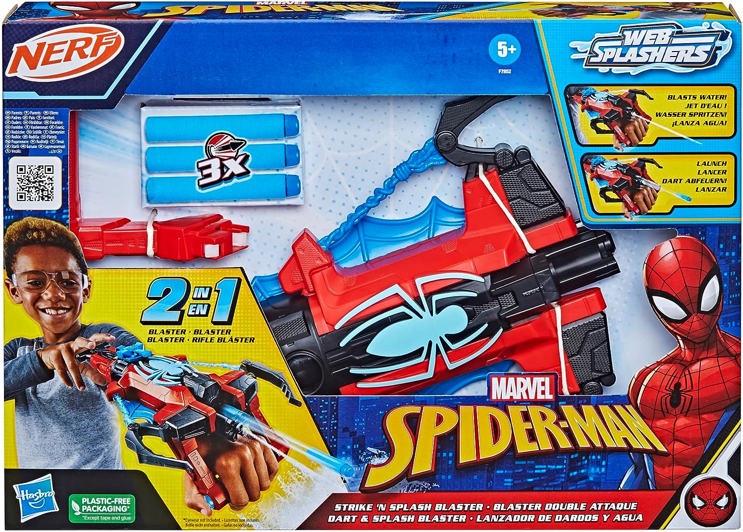 Spiderman Lanzador de Dardos y Agua