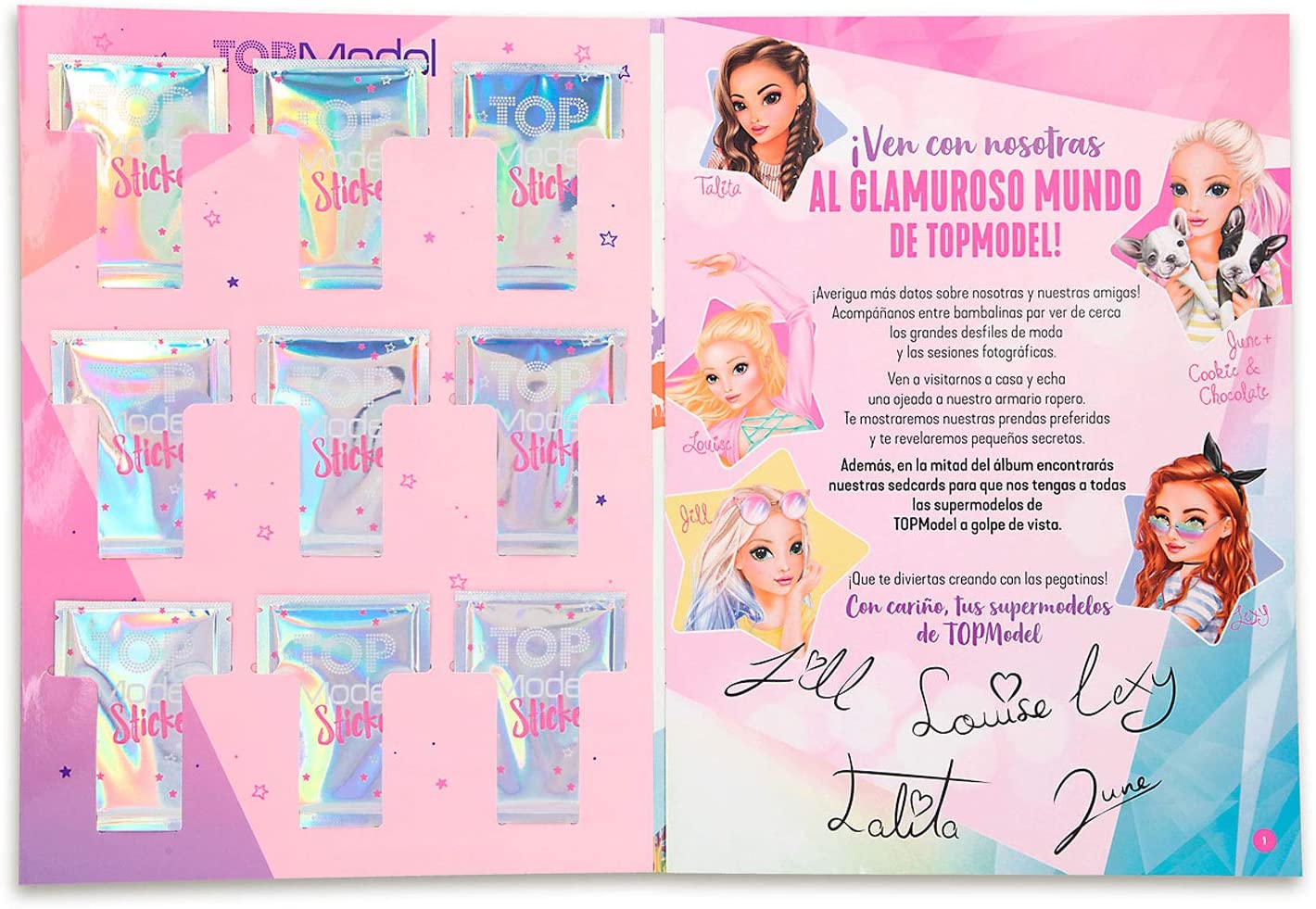 TOPModel Álbum de pegatinas