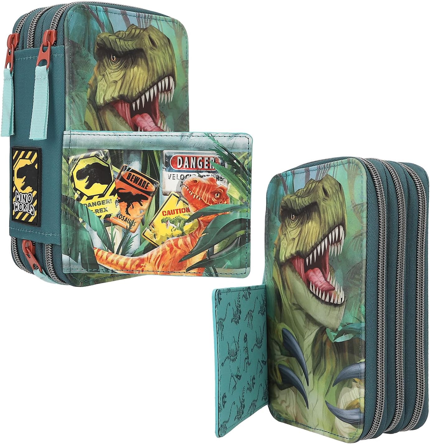 Dino World estuche triple DANGER