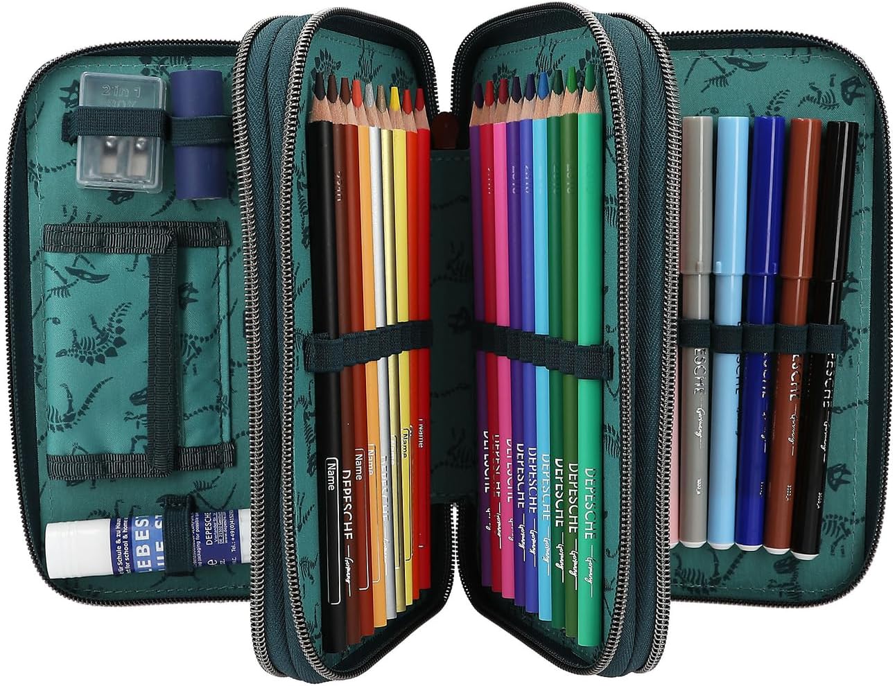 Dino World estuche triple DANGER