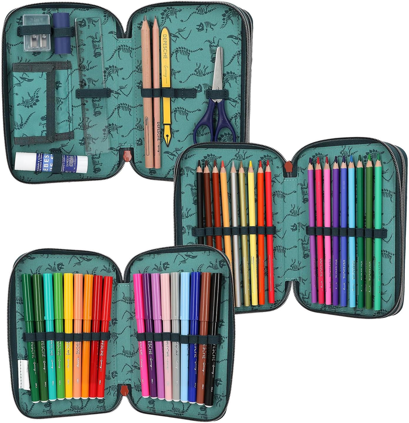 Dino World estuche triple DANGER