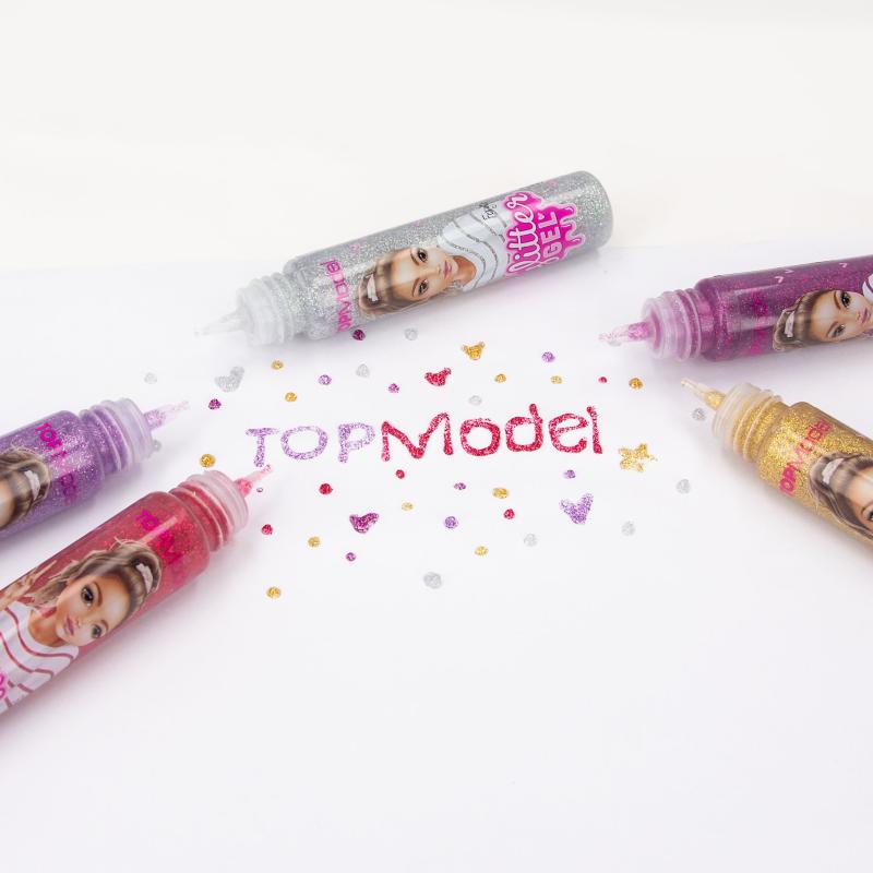TOPModel gel con purpurina